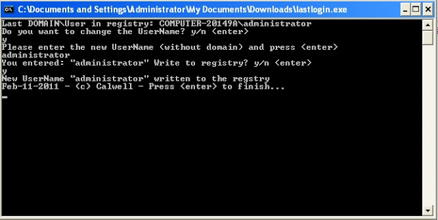 LastLogin Output