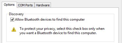Wedge Bluetooth Setting