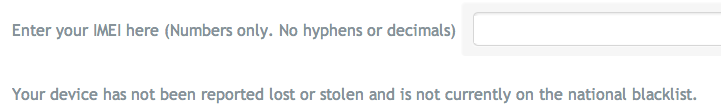 A typical CWTA blacklist lookup