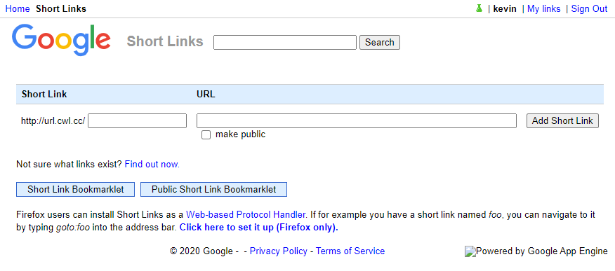 Google’s Link Shortener