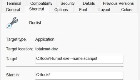 Runlist Shortcut