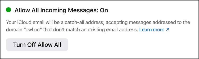 Allow all Incoming