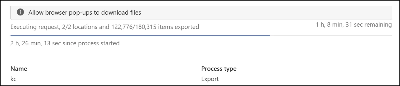 Exporting mail from 365