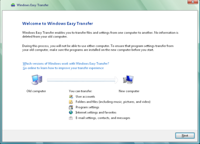 Windows Easy Transfer