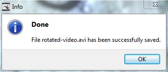 rotate video in avidemux
