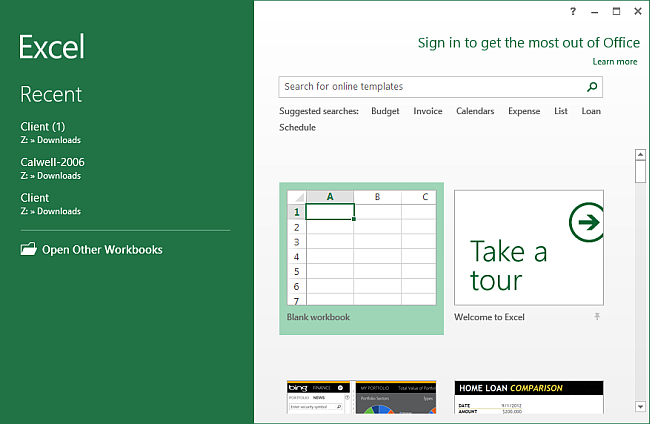 First Impressions: Microsoft Excel 2013 – CWL