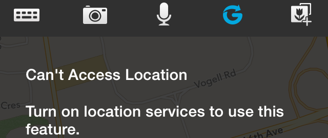 BBM's Glympse Location Service Error