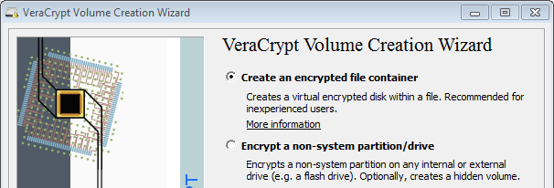 Veracrypt Volume Creation Wizard