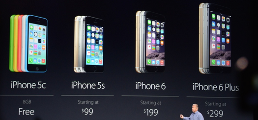 The Sept 2014 iPhone Lineup