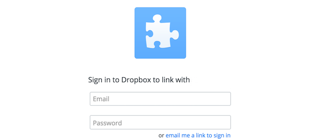 KeeWeb Dropbox Sign In