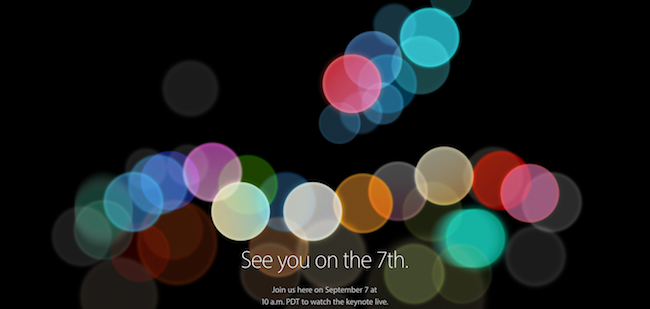 Apple Event Invite Sept 7 2016